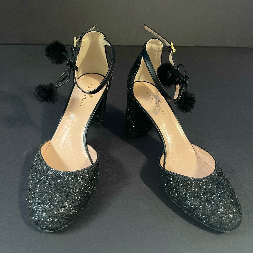 Kate Spade Gliter Abigail Ankle Strap Pumps Heels